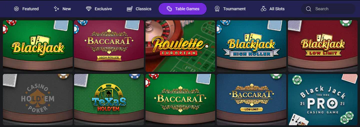 OneCasino casino top games